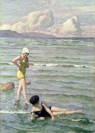 Chicas bañándose de Paul Fischer